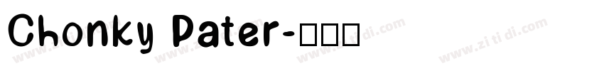 Chonky Pater字体转换